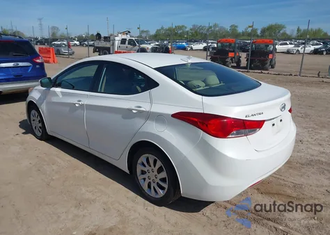 2013 Hyundai Elantra Gls из США, поврежденный, VIN 5NPDH4AEXDH172380